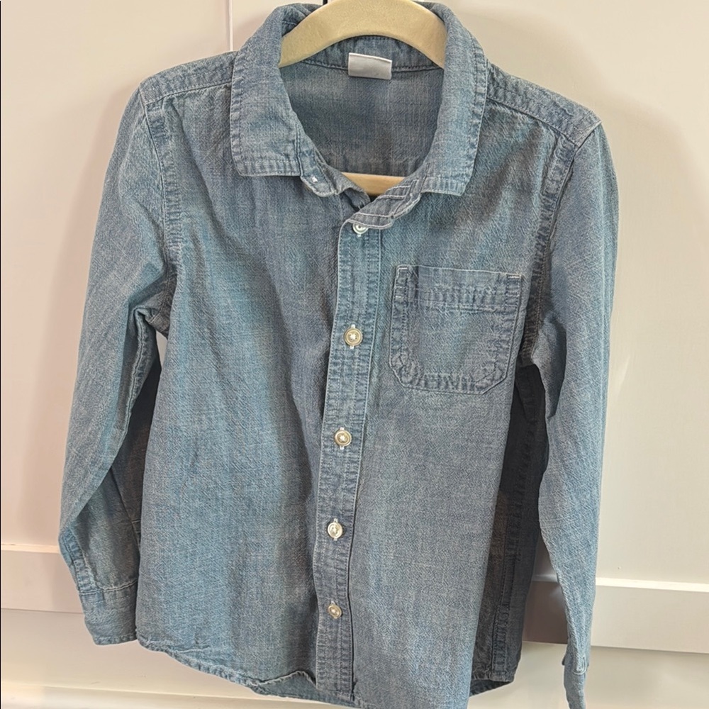 Kids Gap - Kids Blue Denim Shirt 5T - like new